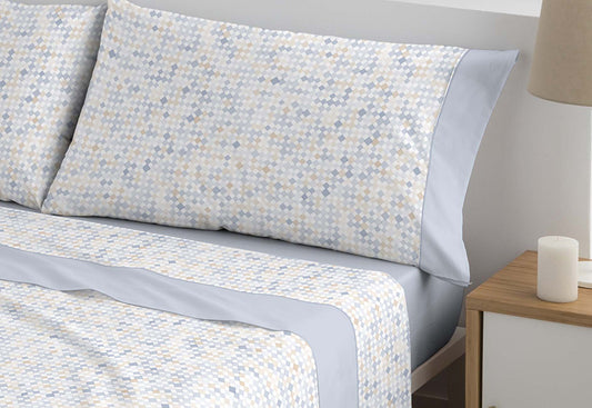 Draps en bambou LUKE, marque Polo, couleur bleu
