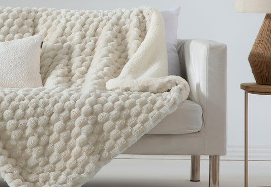 Manta Plaid 130x170cm Sedalina Textura ANTILO Margot beige