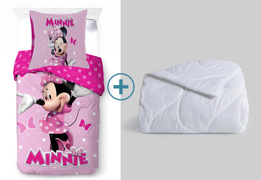 Pack Funda Nórdica+Relleno Nórdico LICENCIA Minnie rosa