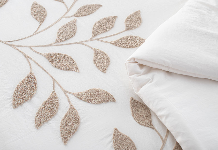 Colcha de invierno - Edredón Nestor de Clara Vidal en color natural