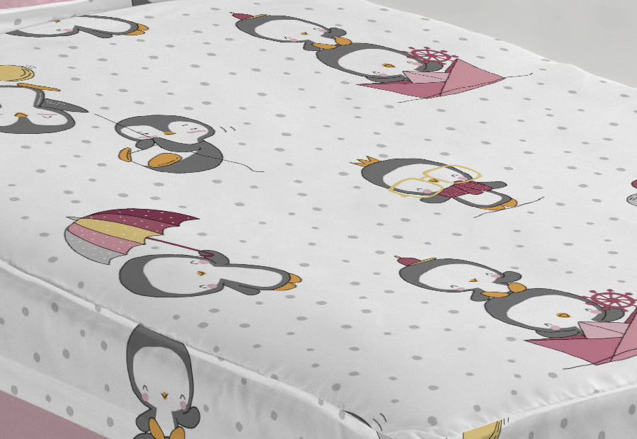 Saco Nórdico Lleno Estampado KARAMELO 4piezas Pingui