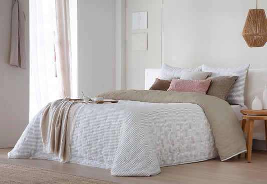 Bouti Edredón Jacquard Entretiempo 200gr FUNDECO Royal beige