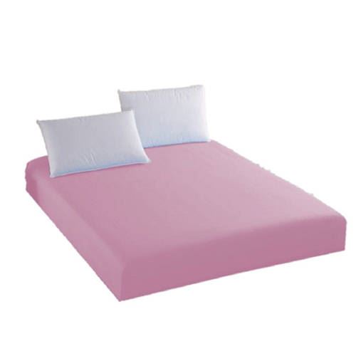 Fitted sheet + 2 pillowcases Pink Color 100% Cotton