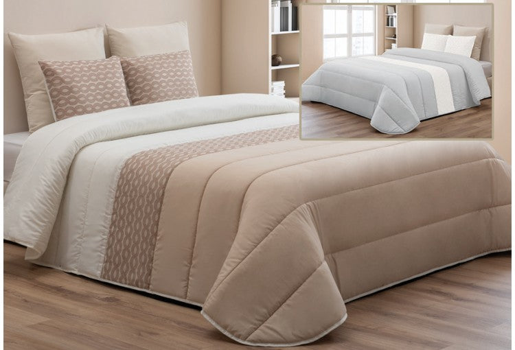 Edredón Comforter Jacquard + 2 Cojines Llenos PT Económico Sami