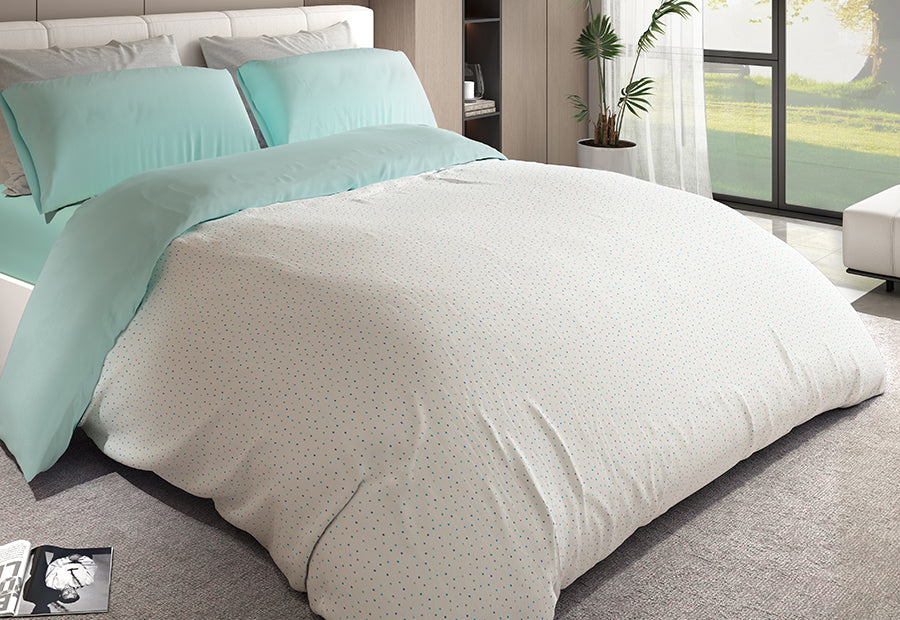 Funda Nórdica 3piezas Estampada BIANCA Siros aqua