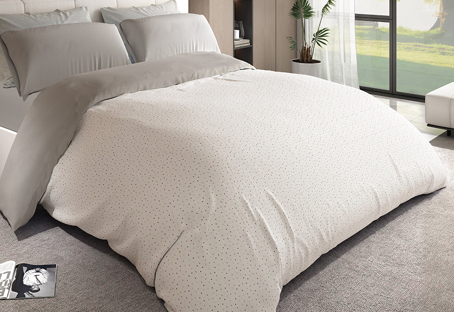 Funda Nórdica 3piezas Estampada BIANCA Siros gris