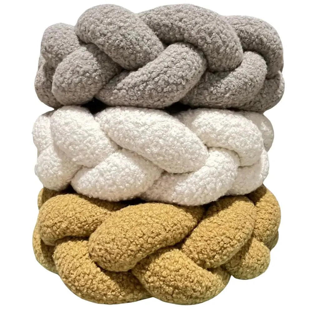 Trenza Protector de Cuna 200cm BOUCLE TOFFEE