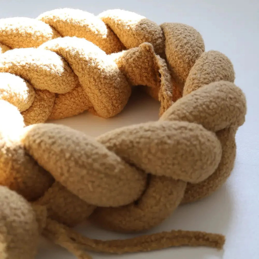 Trenza Protector de Cuna 200cm BOUCLE TOFFEE