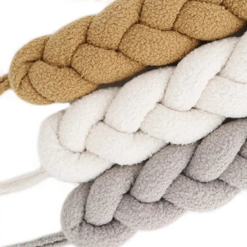 Trenza Protector de Cuna 200cm BOUCLE TOFFEE