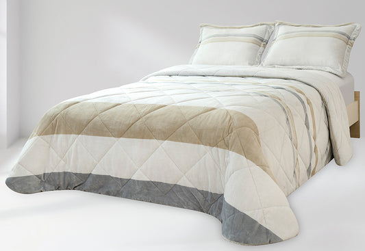 Edredón Conforter Sedalina+Sherpa CLARA VIDAL Susane mostaza 650 gr.