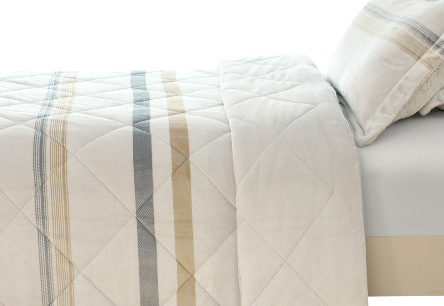 Edredón Conforter Sedalina+Sherpa CLARA VIDAL Susane mostaza 650 gr.