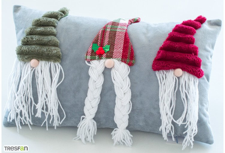 Funda Cojín 30x50 Navidad MC Tres Elfos