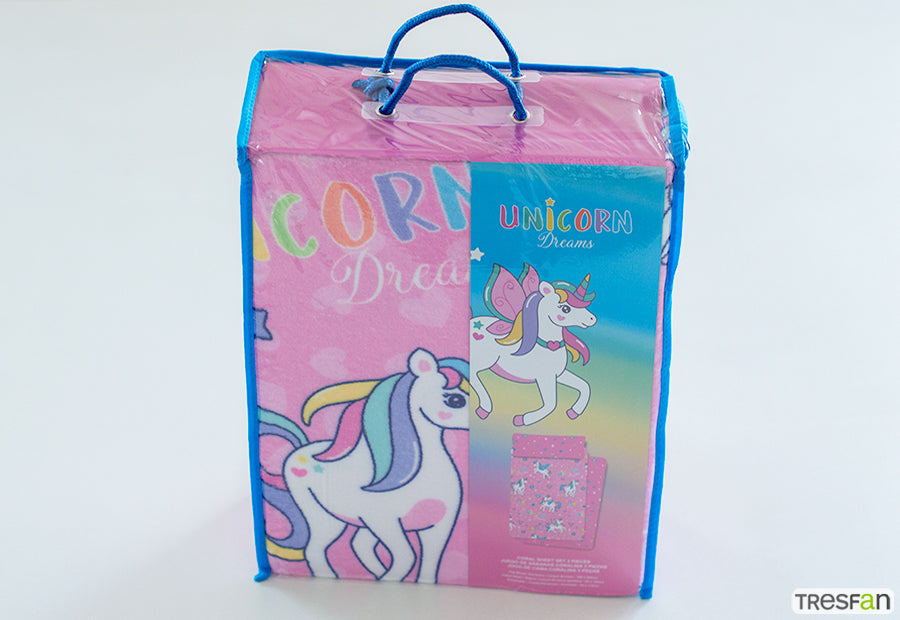 Sábana Invierno Coralina LICENCIA Unicornio