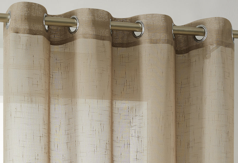 Cortina Confeccionada 140x265 CAMALTEX Visillo Rústico Liso