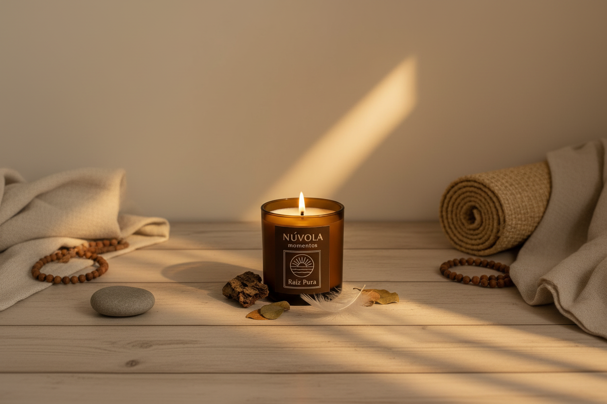 Raíz Pura – Vela para calmar la sobrecarga mental