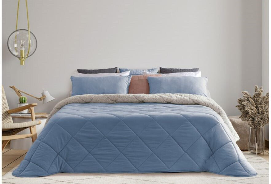 Nordic Comforter Duvet LLARBONA Sherpa Moser Blue