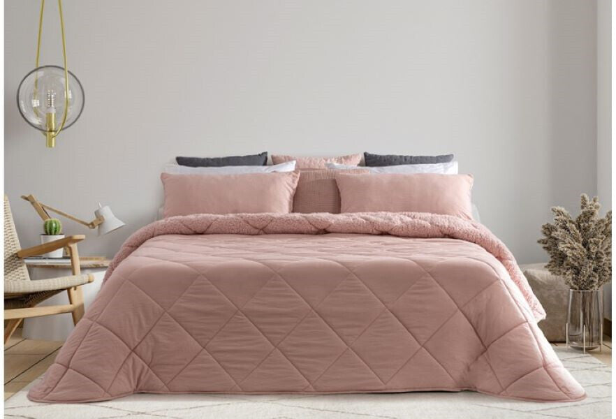 Nordic Comforter Duvet LLARBONA Sherpa Moser Pink