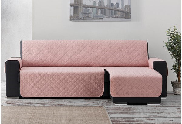 LLARBONA Sweet Laia Pink Padded Chaise Longue Cover