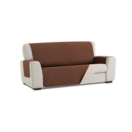 Funda Cubre Sofa Acolchado Reversible Couch Cover Marrón BELMARTI