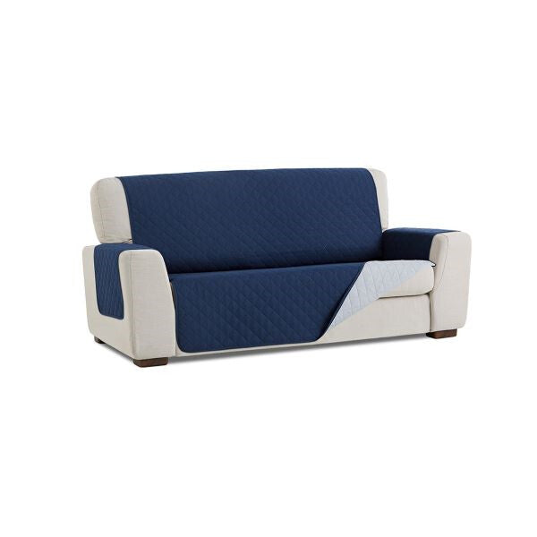 Cubresofá Acolchado Reversible Couch Cover Azul BELMARTI