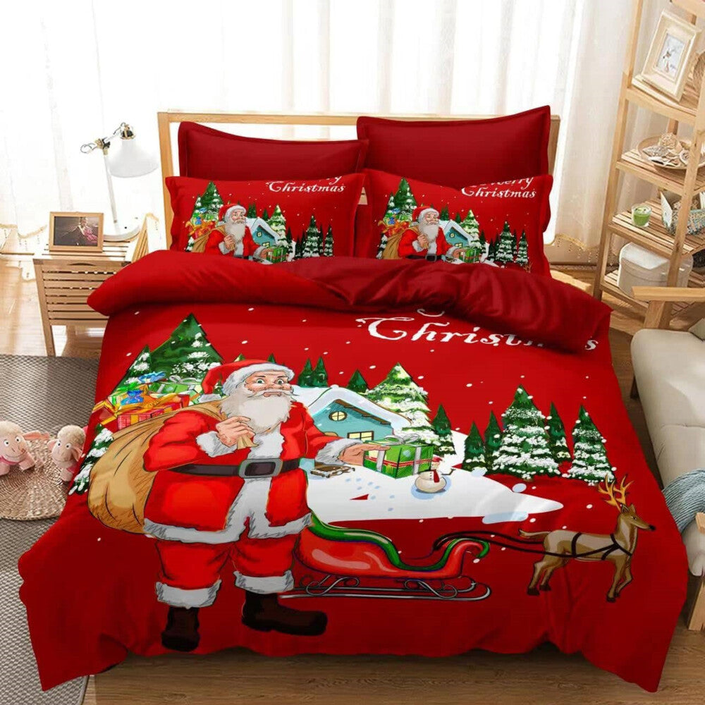 Christmas Duvet Cover Santa Claus