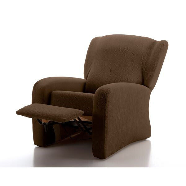 4-Piece Brown Relax Armchair Cover Casa Textil