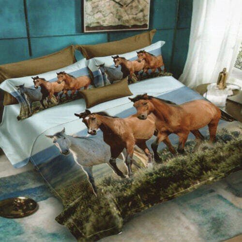 3 Horses bedding set