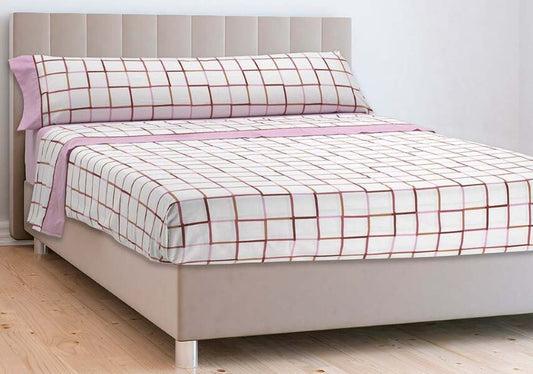 FABRIC SHEET SET M80 LILAC MORA